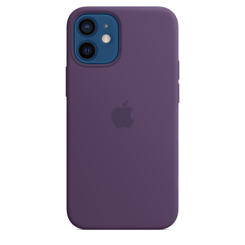 iphone 12 mini silicone case with magsafe amethyst